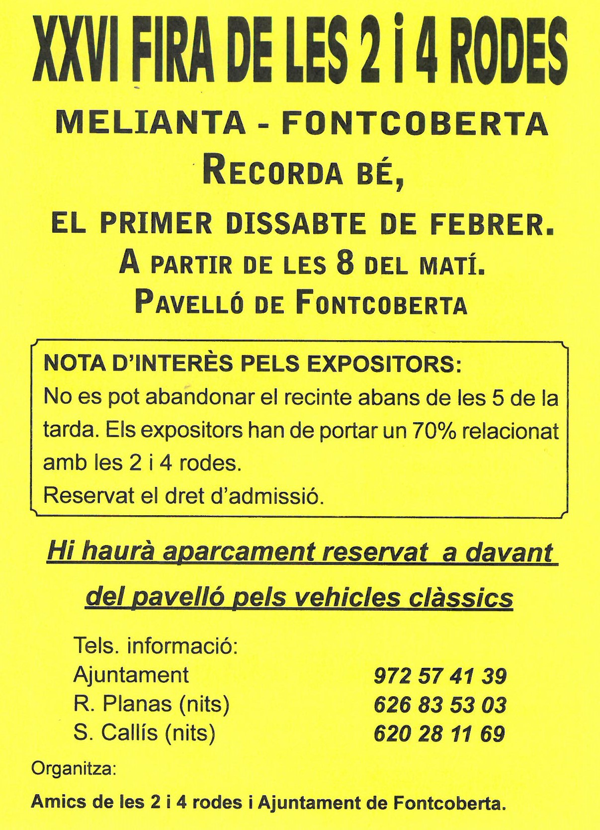 Cartell informatiu 2 i 4 rodes
