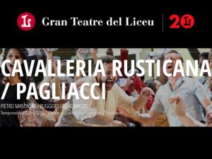 Cartell de l’òpera Cavalleria Rusticana / Pagliacci